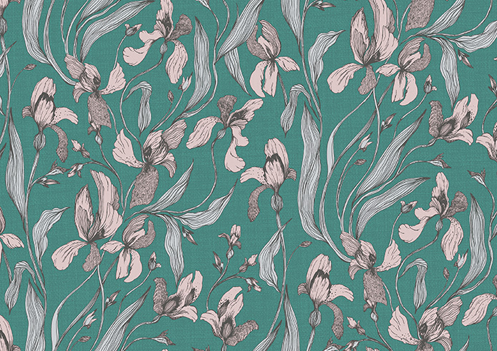 Iris, Alpine Green - Twist&Fit Roller Blind - Image 6